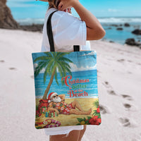 Hawaii Jolly Christmas Tote Bag Xmas Is Better At The Beach LT05 - Polynesian Pride