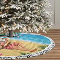 Hawaii Jolly Christmas Tree Skirt Xmas Is Better At The Beach LT05 - Polynesian Pride