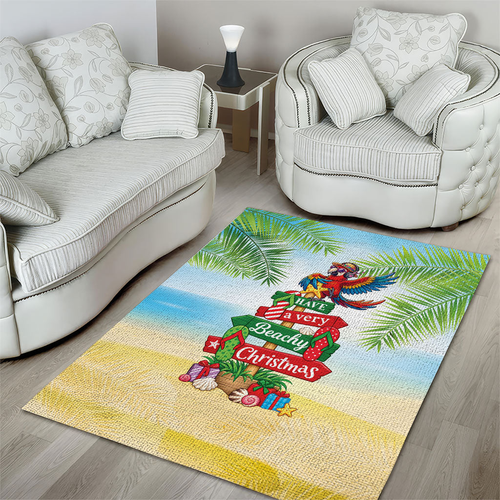 Hawaii Christmas Area Rug Have A Very Beachy Christmas LT05 - Polynesian Pride