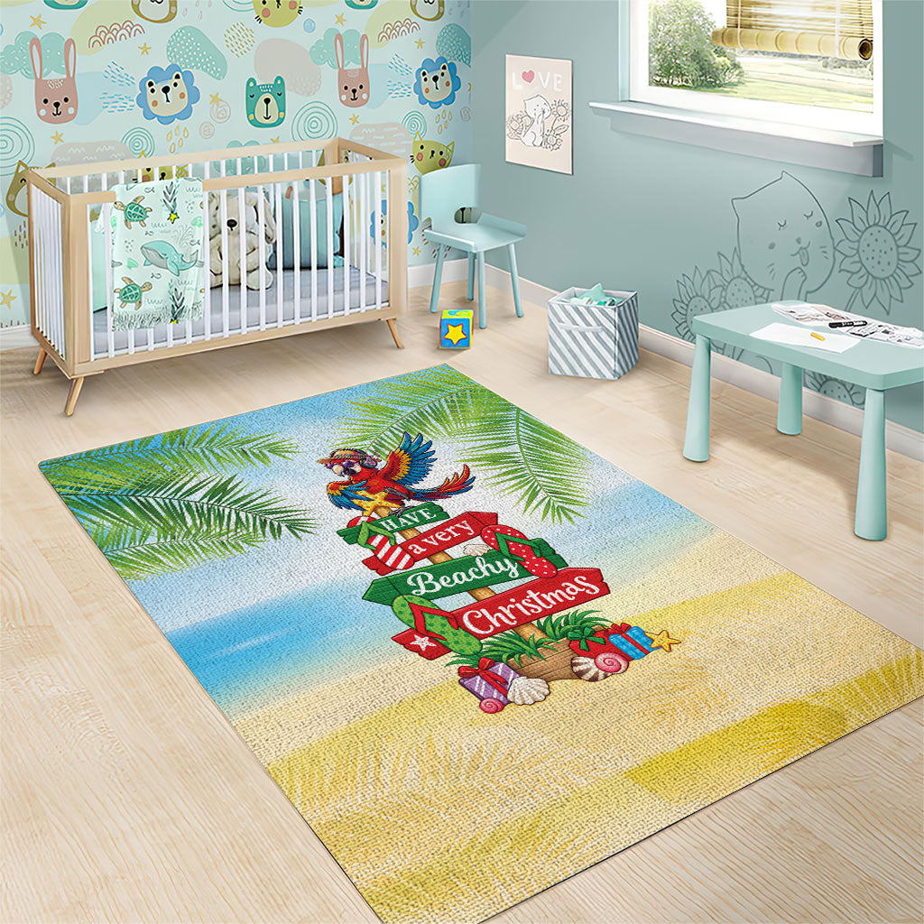 Hawaii Christmas Area Rug Have A Very Beachy Christmas LT05 - Polynesian Pride