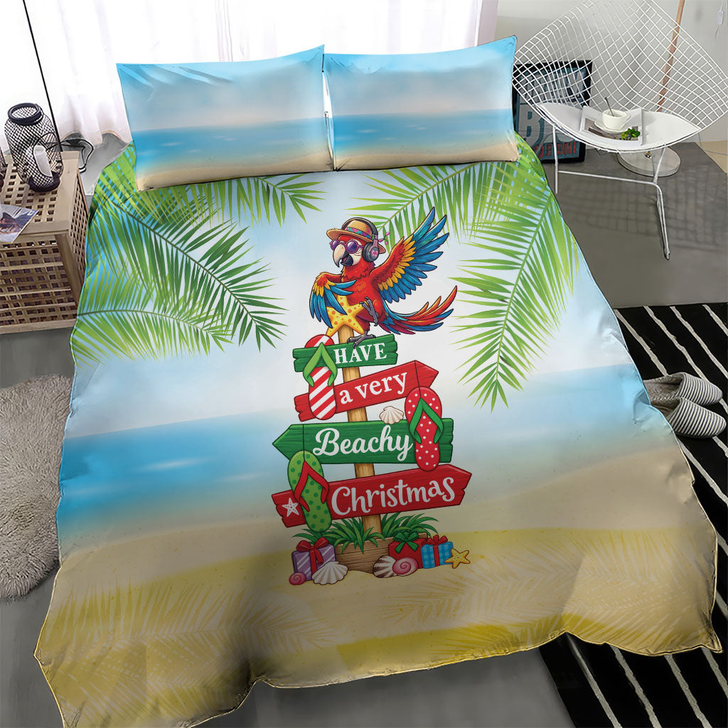 Hawaii Christmas Bedding Set Have A Very Beachy Christmas LT05 - Polynesian Pride