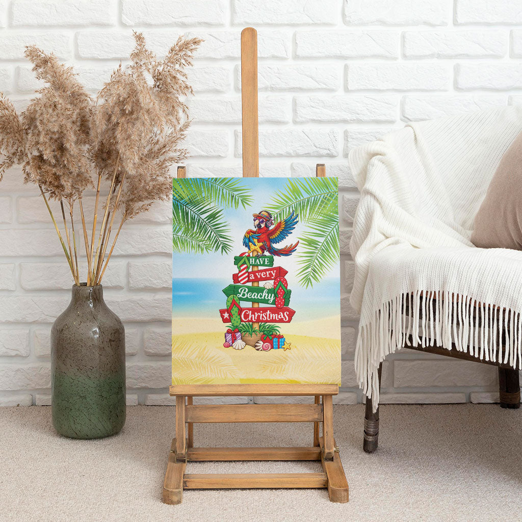 Hawaii Christmas Canvas Wall Art Have A Very Beachy Christmas LT05 - Polynesian Pride