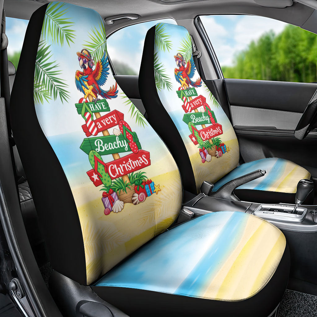 Hawaii Christmas Car Seat Cover Have A Very Beachy Christmas LT05 - Polynesian Pride