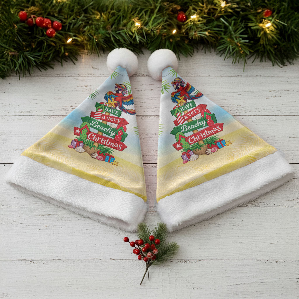 Hawaii Christmas Santa Hat Have A Very Beachy Christmas LT05 - Polynesian Pride