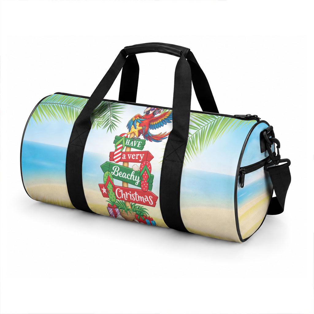 Hawaii Christmas Duffle Bag Have A Very Beachy Christmas LT05 - Polynesian Pride