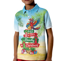 Hawaii Christmas Kid Polo Shirt Have A Very Beachy Christmas LT05 Kid Multicolor - Polynesian Pride