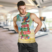 Hawaii Christmas Men Tank Top Have A Very Beachy Christmas LT05 Multicolor - Polynesian Pride