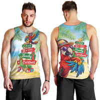 Hawaii Christmas Men Tank Top Have A Very Beachy Christmas LT05 - Polynesian Pride