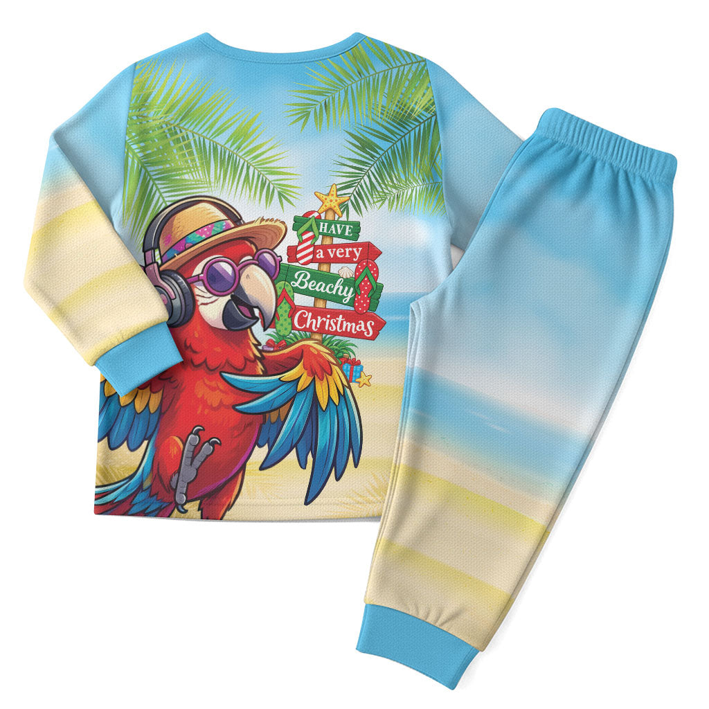 Hawaii Christmas Pajama Set Have A Very Beachy Christmas LT05 - Polynesian Pride