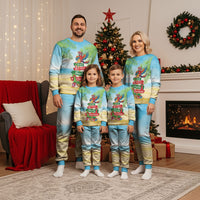 Hawaii Christmas Pajama Set Have A Very Beachy Christmas LT05 - Polynesian Pride
