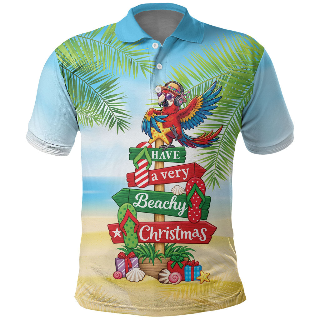 Hawaii Christmas Polo Shirt Have A Very Beachy Christmas