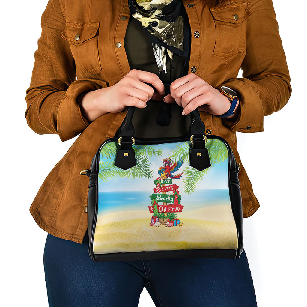 Hawaii Christmas Shoulder Handbag Have A Very Beachy Christmas LT05 - Polynesian Pride