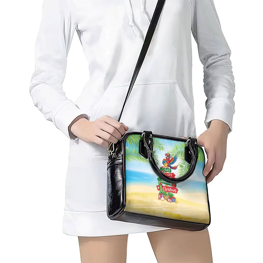 Hawaii Christmas Shoulder Handbag Have A Very Beachy Christmas LT05 - Polynesian Pride