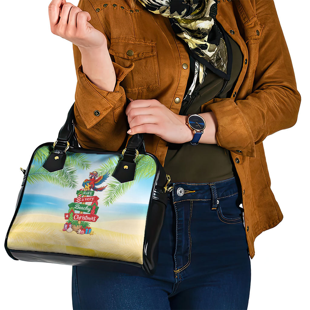 Hawaii Christmas Shoulder Handbag Have A Very Beachy Christmas LT05 - Polynesian Pride