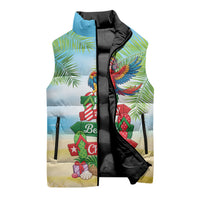 Hawaii Christmas Sleeveless Puffer Jacket Have A Very Beachy Christmas LT05 - Polynesian Pride