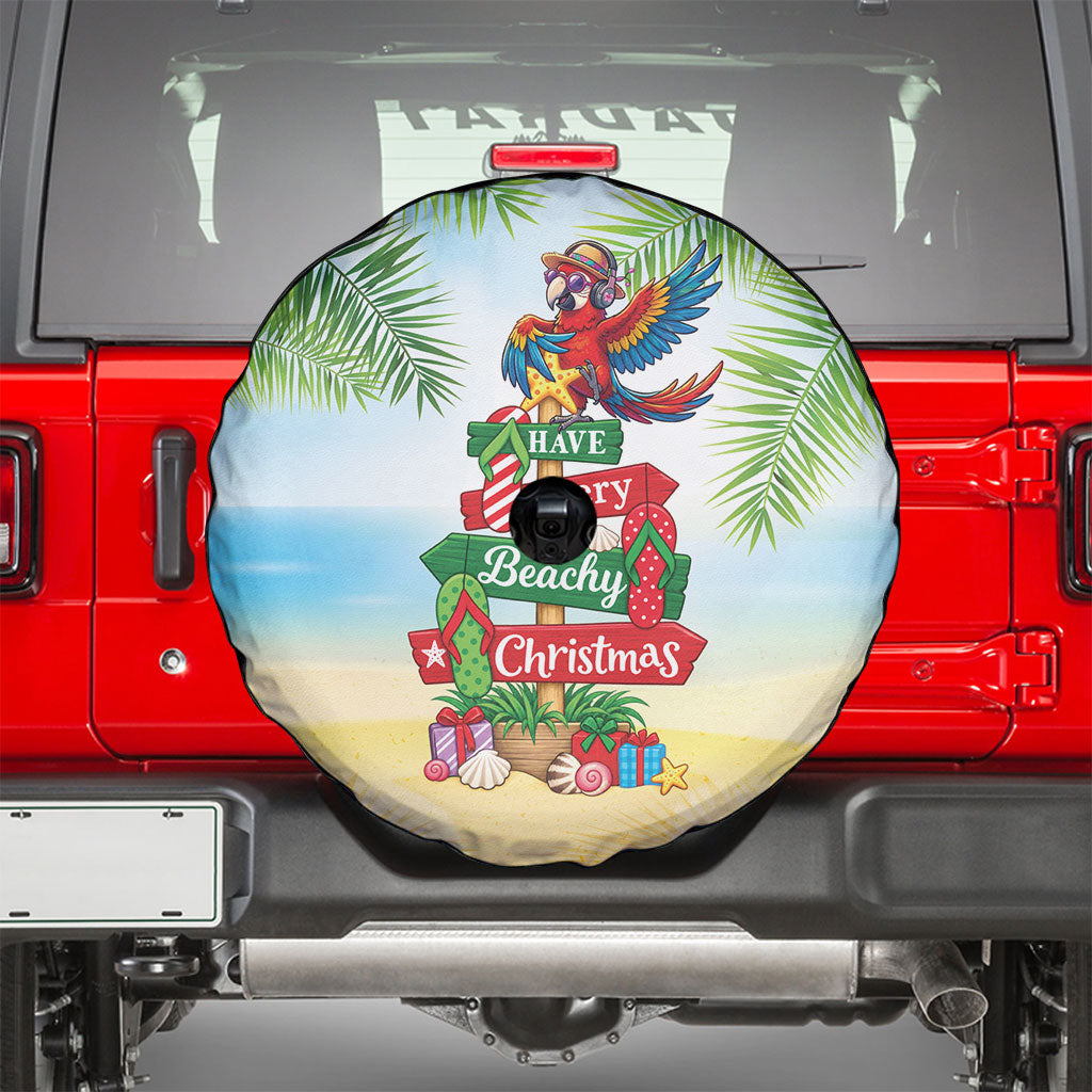 Hawaii Christmas Spare Tire Cover Have A Very Beachy Christmas LT05 - Polynesian Pride