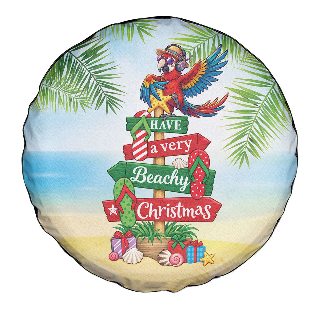 Hawaii Christmas Spare Tire Cover Have A Very Beachy Christmas LT05 - Polynesian Pride