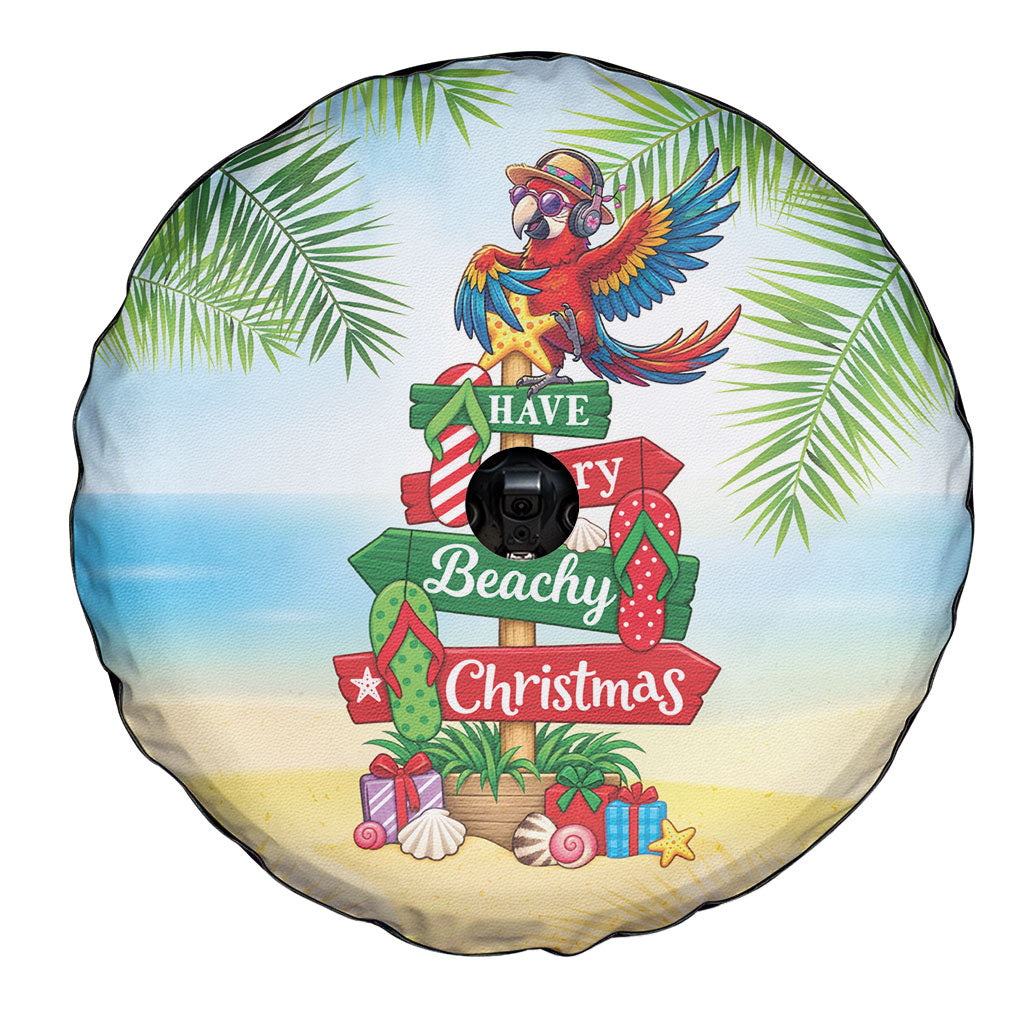 Hawaii Christmas Spare Tire Cover Have A Very Beachy Christmas LT05 - Polynesian Pride