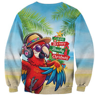 Hawaii Christmas Sweatshirt Have A Very Beachy Christmas LT05 - Polynesian Pride