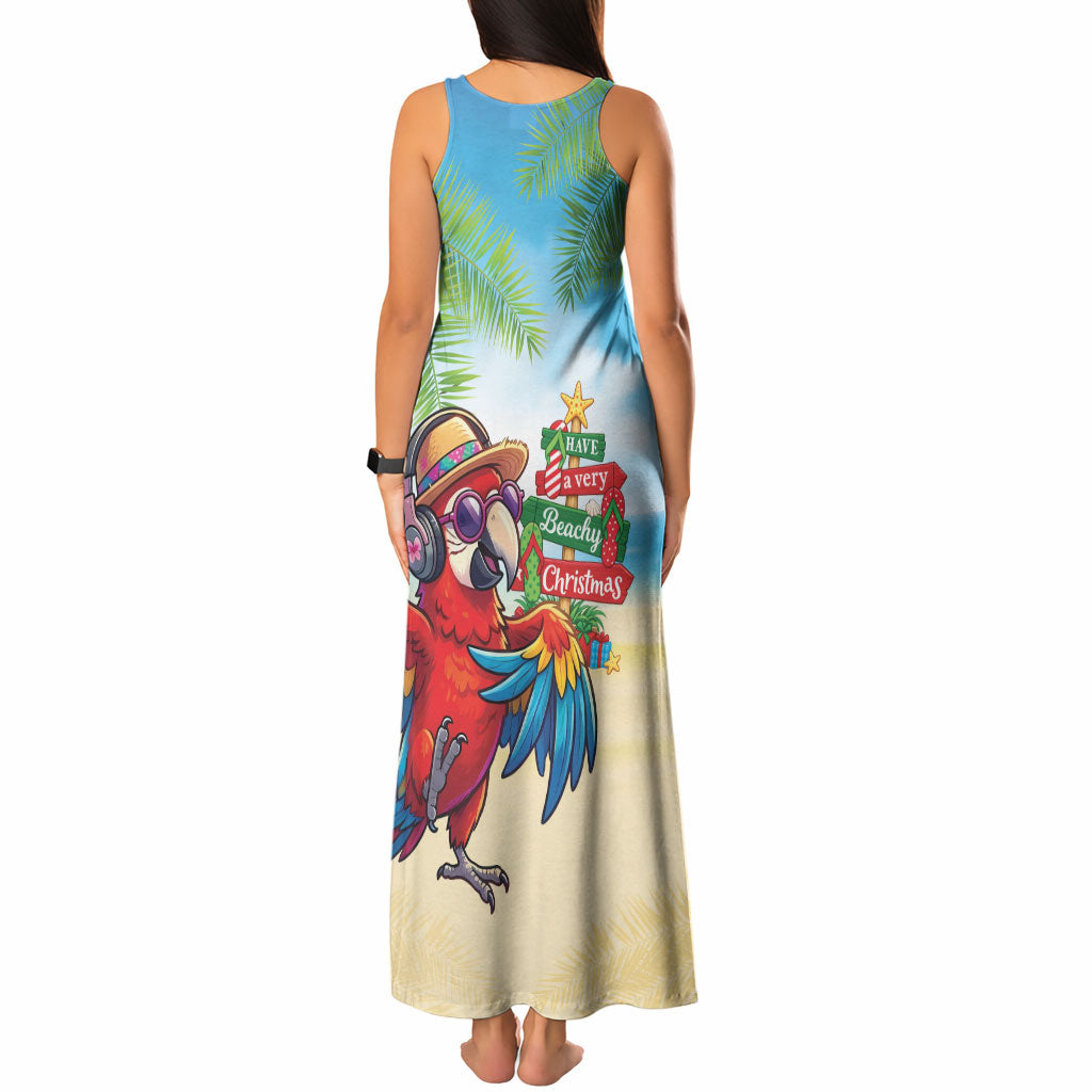 Hawaii Christmas Tank Maxi Dress Have A Very Beachy Christmas LT05 - Polynesian Pride