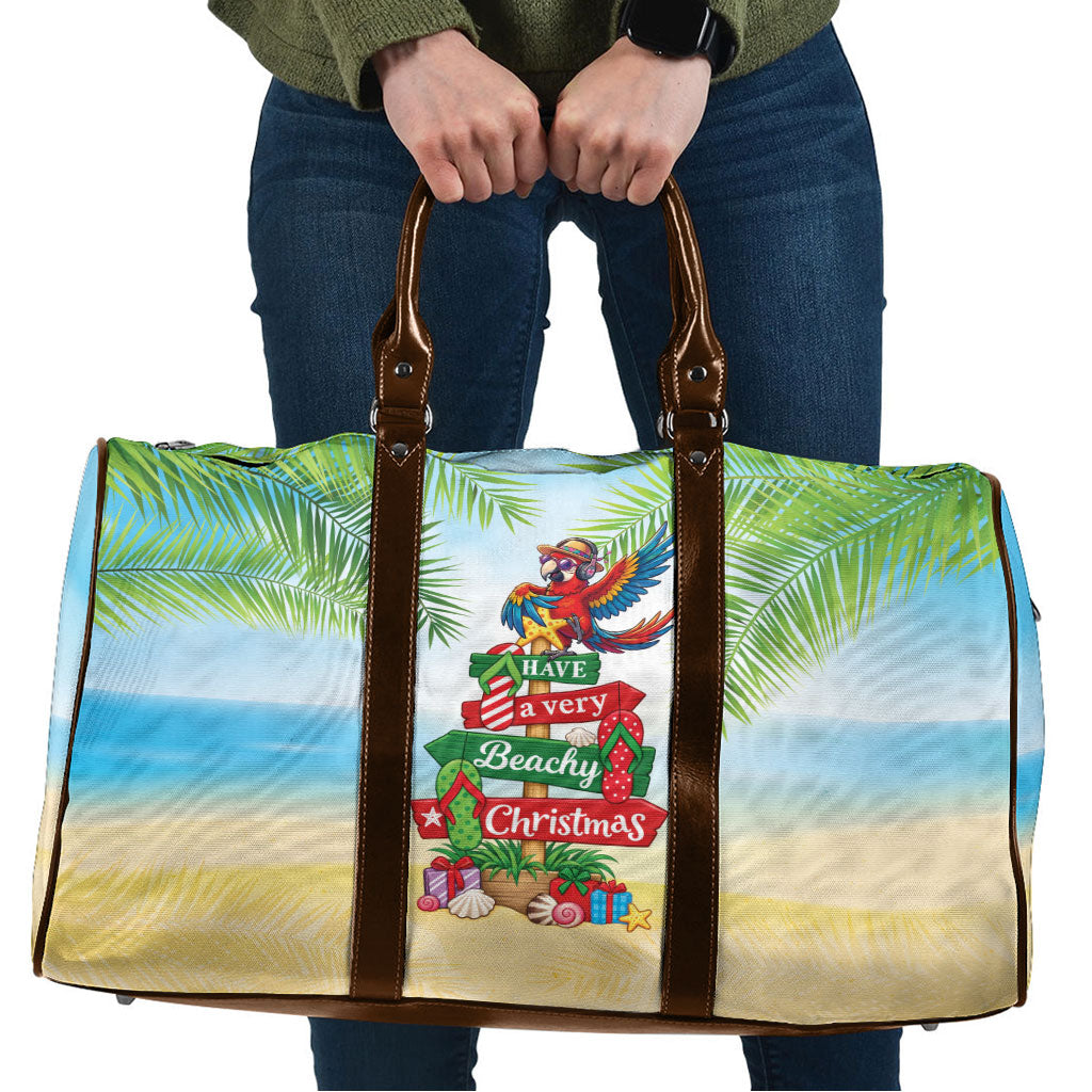 Hawaii Christmas Travel Bag Have A Very Beachy Christmas LT05 Multicolor - Polynesian Pride