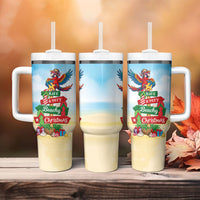 Hawaii Christmas Tumbler With Handle Have A Very Beachy Christmas LT05 - Polynesian Pride