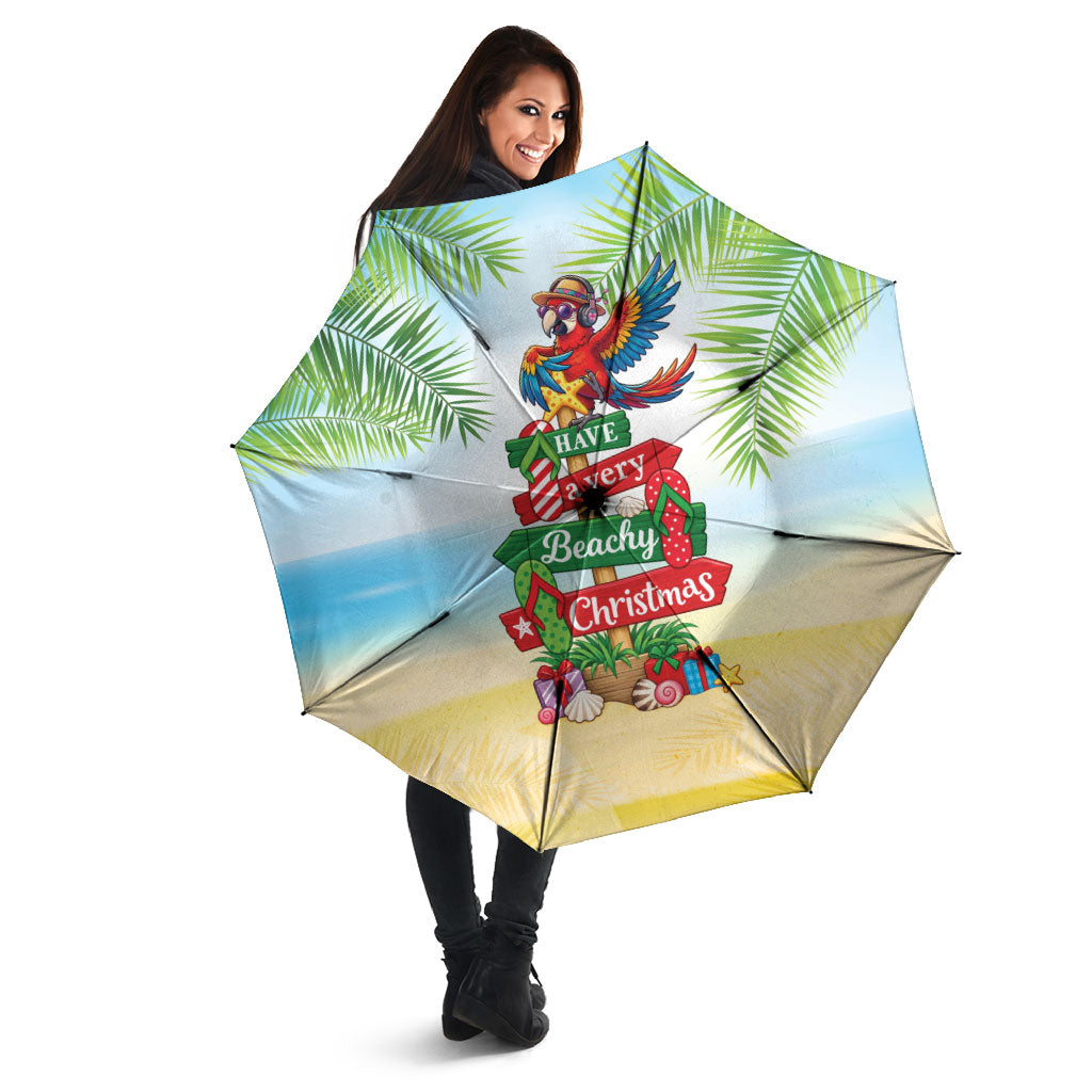 Hawaii Christmas Umbrella Have A Very Beachy Christmas LT05 - Polynesian Pride