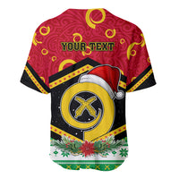 Personalized Vanuatu Christmas Baseball Jersey Santa God Yumi LT05 - Polynesian Pride