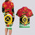 Personalized Vanuatu Christmas Couples Matching Long Sleeve Bodycon Dress and Hawaiian Shirt Santa God Yumi LT05 - Polynesian Pride