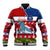 Personalized Samoa Christmas Baseball Jacket Santas Whale Manuia Le Kerisimasi LT05 Unisex Red - Polynesian Pride