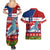 Personalized Samoa Christmas Couples Matching Summer Maxi Dress and Hawaiian Shirt Santas Whale Manuia Le Kerisimasi LT05 - Polynesian Pride
