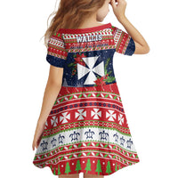 Wallis and Futuna Christmas Family Matching Tank Maxi Dress and Hawaiian Shirt Poinsettia Joyeux Noel LT05 - Polynesian Pride
