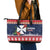Wallis and Futuna Christmas Leather Tote Bag Poinsettia Joyeux Noel