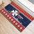 Wallis and Futuna Christmas Rubber Doormat Poinsettia Joyeux Noel