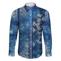 Hawaii Makahiki Turtle Family Matching Tank Maxi Dress and Hawaiian Shirt Galaxy Tapa Pattern - Polynesian Pride