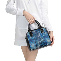 Hawaii Makahiki Turtle Shoulder Handbag Galaxy Tapa Pattern - Polynesian Pride