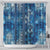 Hawaii Makahiki Turtle Shower Curtain Galaxy Tapa Pattern - Polynesian Pride