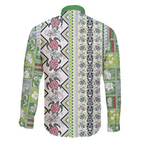 Hawaii Makahiki Turtle Family Matching Summer Maxi Dress and Hawaiian Shirt Green Tapa Pattern - Polynesian Pride