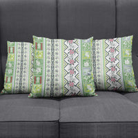 Hawaii Makahiki Turtle Pillow Cover Green Tapa Pattern - Polynesian Pride