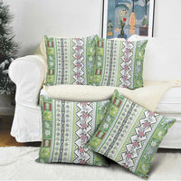Hawaii Makahiki Turtle Pillow Cover Green Tapa Pattern - Polynesian Pride