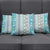 Hawaii Makahiki Turtle Pillow Cover Blue Tapa Pattern - Polynesian Pride