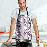 Hawaii Makahiki Turtle Apron Violet Tapa Pattern - Polynesian Pride