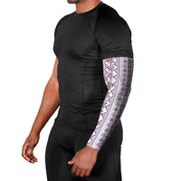 Hawaii Makahiki Turtle Arm Sleeves Violet Tapa Pattern - Polynesian Pride