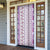 Hawaii Makahiki Turtle Door Cover Violet Tapa Pattern - Polynesian Pride