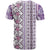 Hawaii Makahiki Turtle T Shirt Violet Tapa Pattern - Polynesian Pride