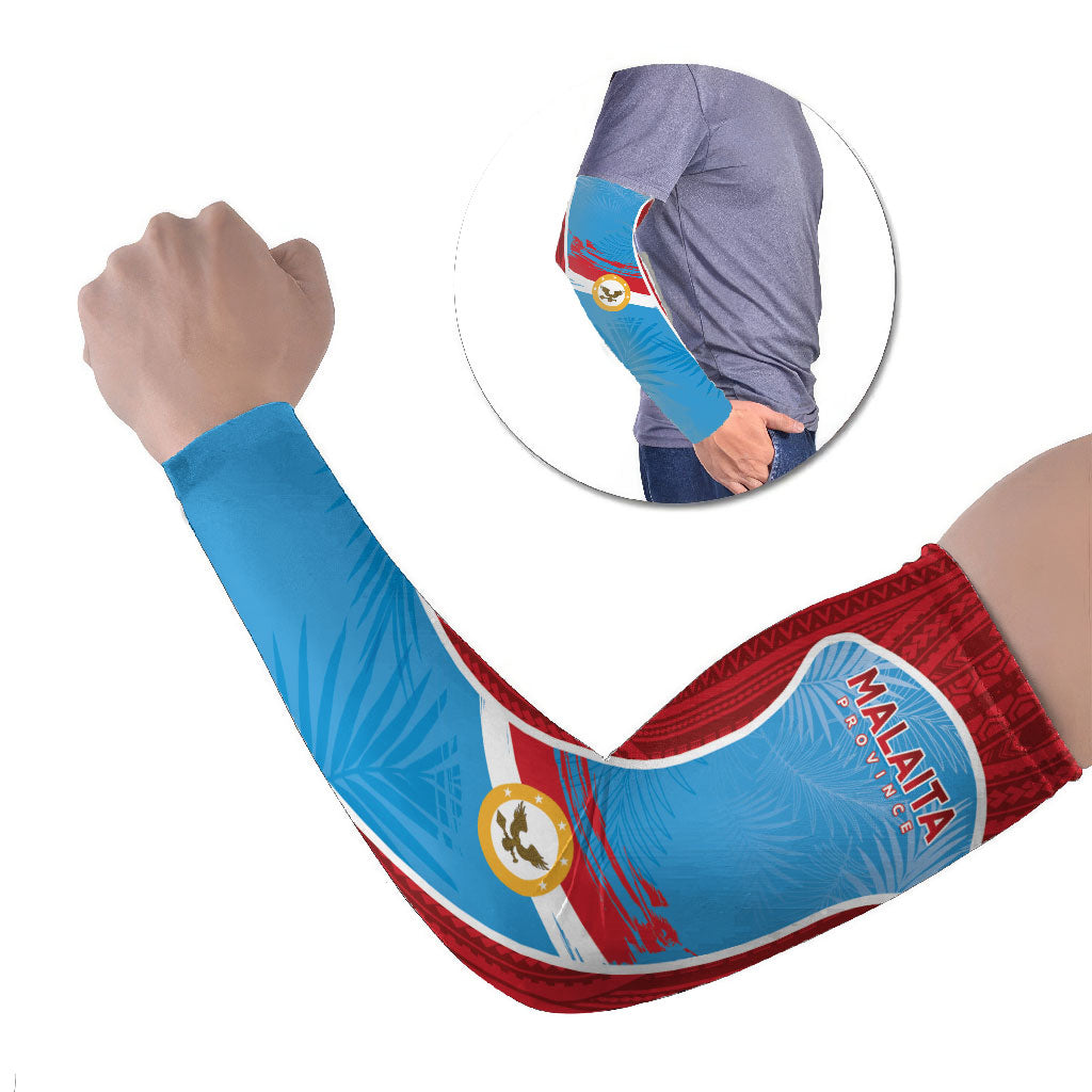 Personalised Malaita Province Day Arm Sleeves Unique Style LT05 Set of 2 Blue - Polynesian Pride