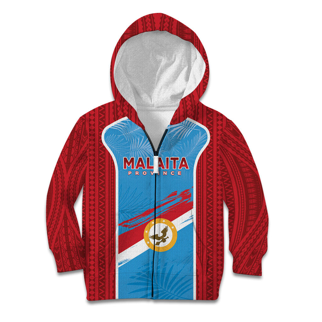 Personalised Malaita Province Day Kid Hoodie Unique Style LT05 Zip Hoodie Blue - Polynesian Pride