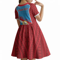 Personalised Malaita Province Day Kid Short Sleeve Dress Unique Style LT05 - Polynesian Pride