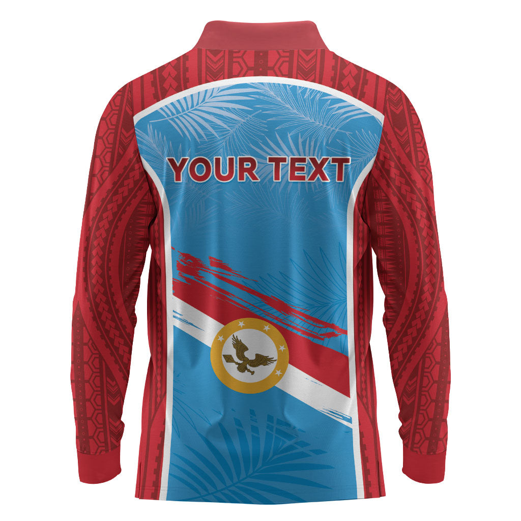 Personalised Malaita Province Day Long Sleeve Polo Shirt Unique Style LT05 - Polynesian Pride
