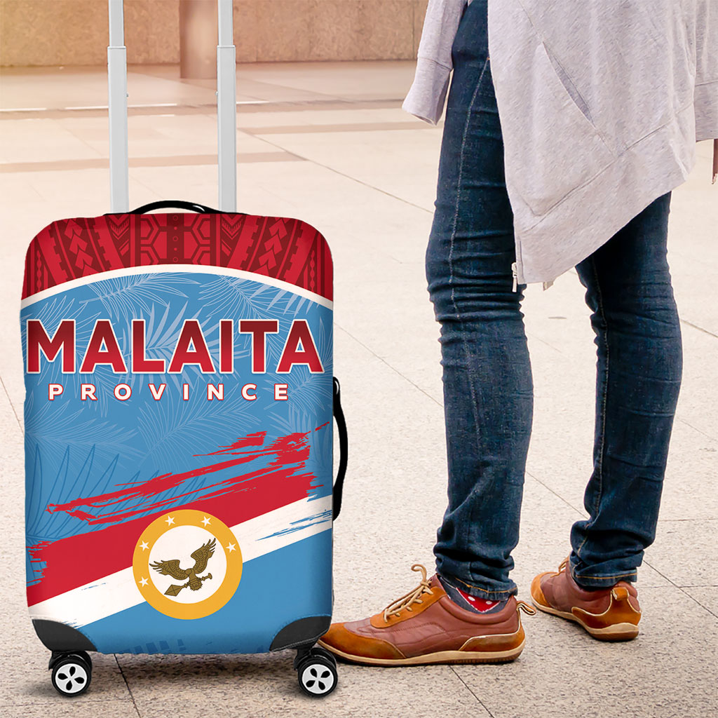 Malaita Province Day Luggage Cover Unique Style LT05 Blue - Polynesian Pride